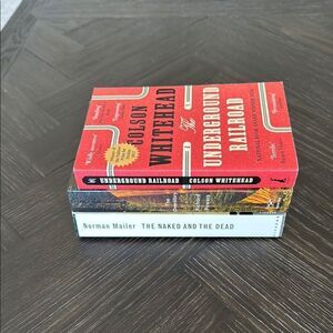 Coffee Table books, red, white, pulitzer prize books, home decor, accents